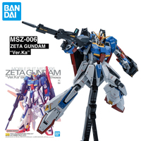 Bandai MG 1/100 Mobile Suit MSZ-006 Z Gundam Action Figure Zeta Gundam Ver.Ka Assembly Model Adult Collectible toy Gifts