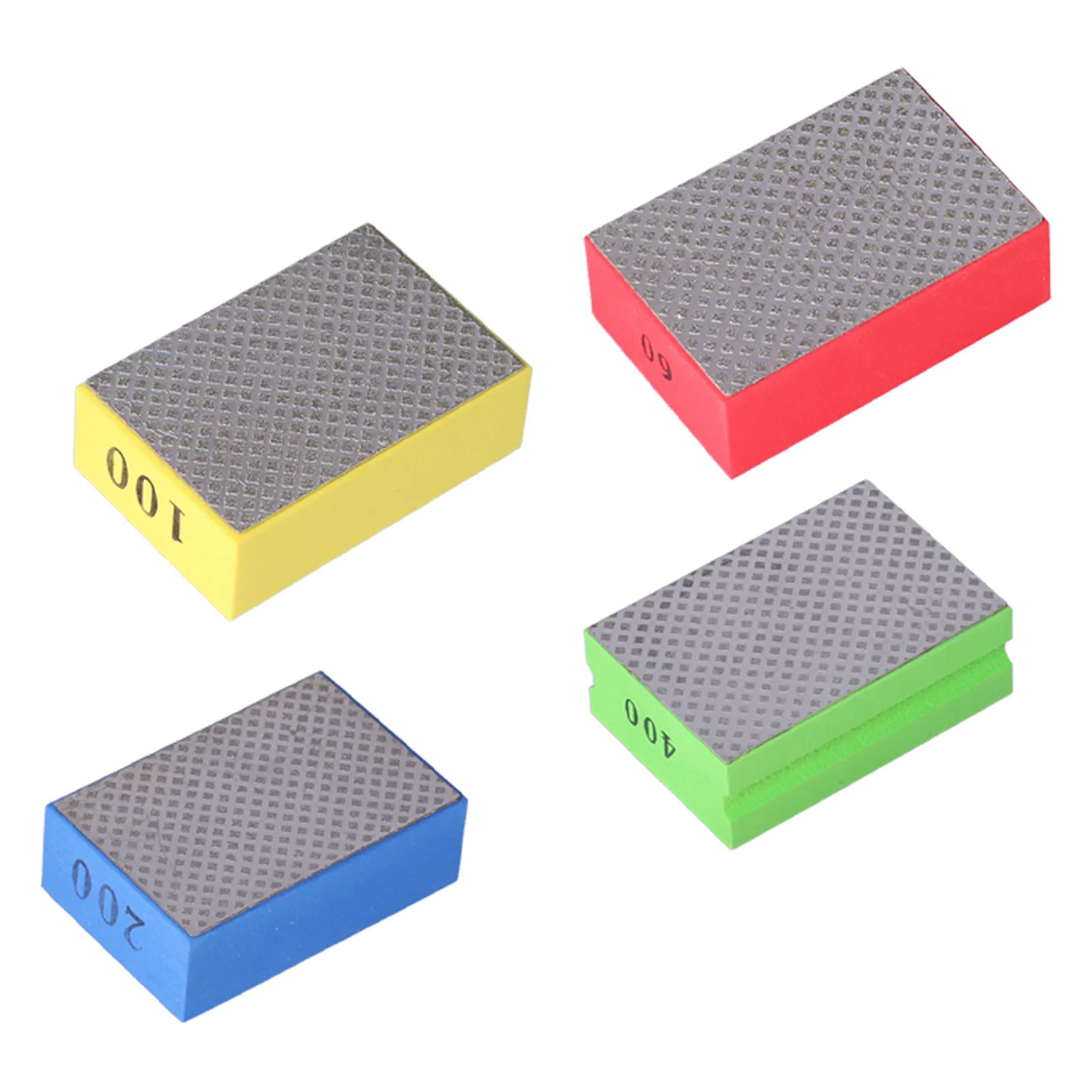 Hand Polishing Pads for Tile Stone Trimming Deburring 60# 100# 200# 400# Grit  Hand Sanding Pads