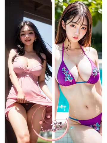 AI Beauty Dakimakura Cover - 1:3 Double-sided Print Life-size body Custom Anime Pillow Case Unlimited AI Girl woman loli maid