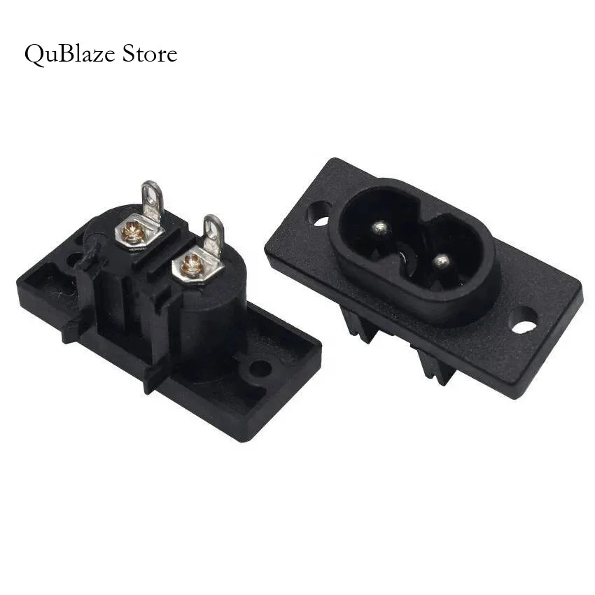

Top Quality Industrial Electrical 2 Pin Male Small Socket Iec 320 C8 Power Connector