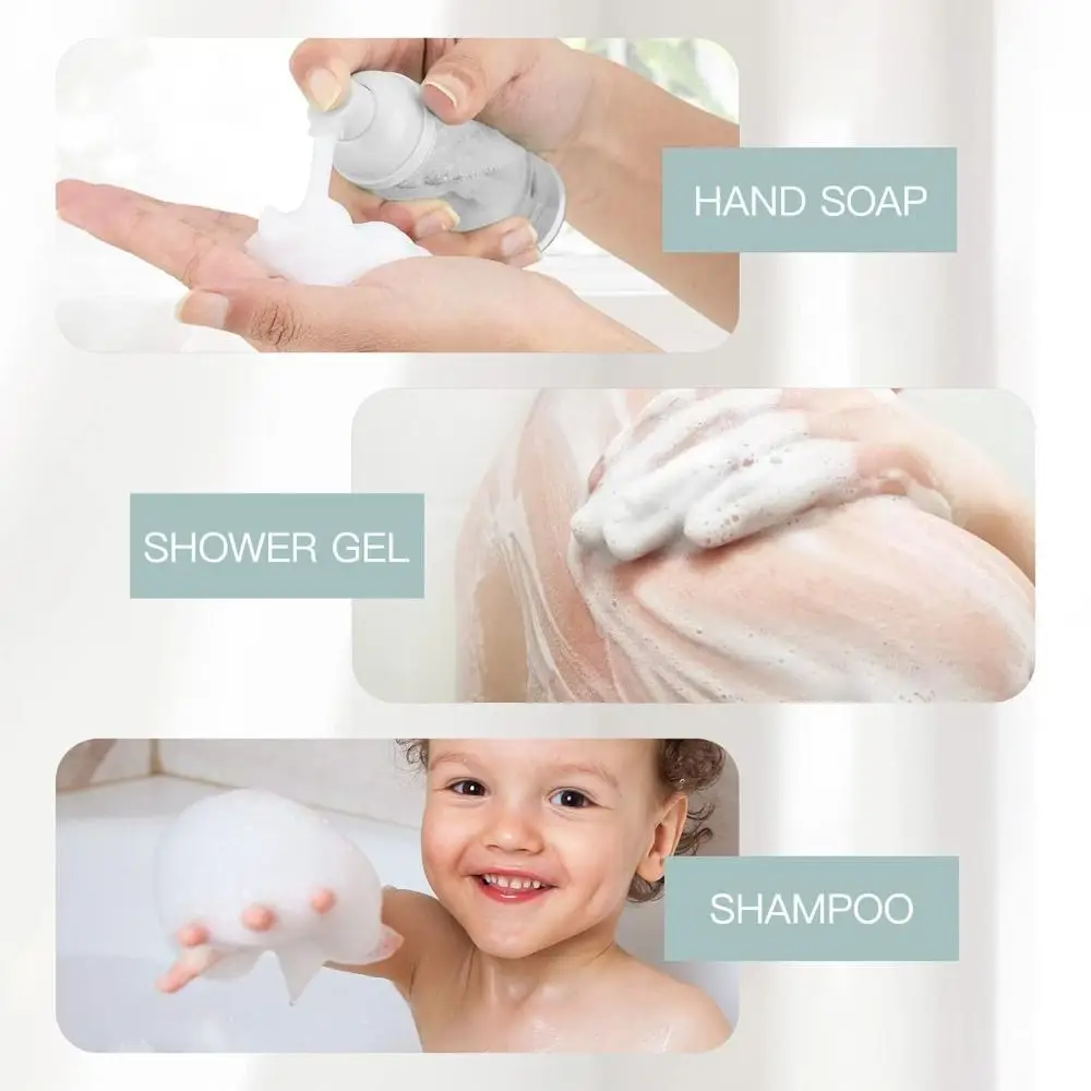 Portable 30/50ml Foam Pump Bottle Clear Plastic Foam Bottle Empty Bottle Cosmetics Packaging