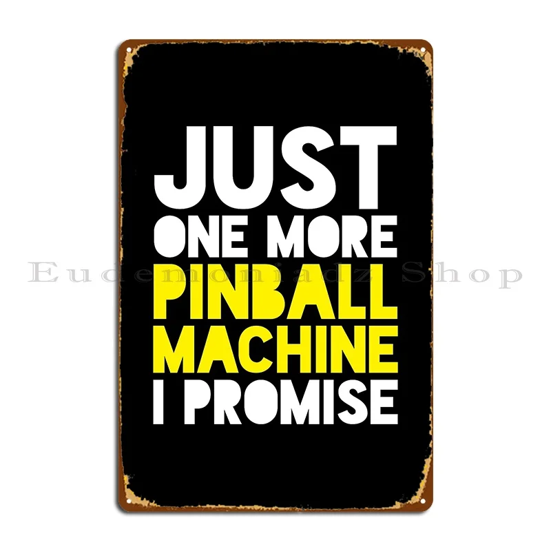 Pinball Machine Pinball Player Metal Sign Home Cinema Classic Iron Garage Tin Sign Poster