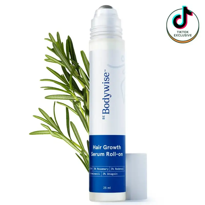 

Be Bodywise Hair Growth Roll-On Serum | Precision Scalp Applicator | Non-Oily | DHT-Blocking Botanicals | Holiday Gift-Ready