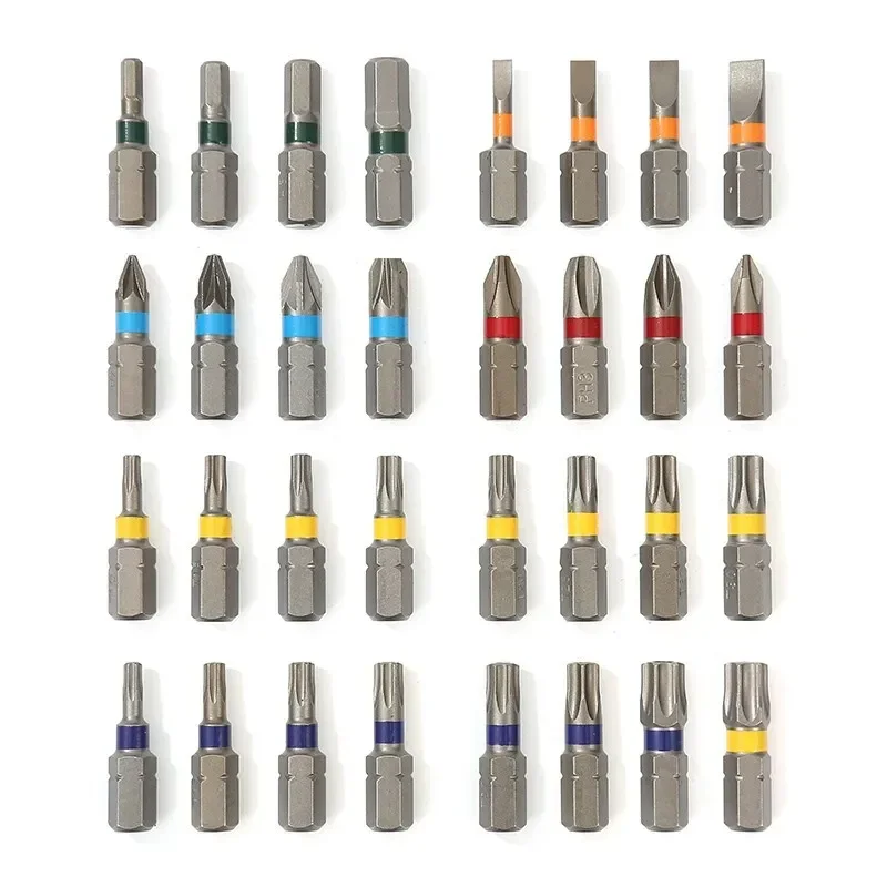 Imagem -02 - Makita B55697 Conjunto de Bits de Parafuso Colorido 43 Peças de Metal Driver Clamshell C-form & E-form Acessórios para Ferramentas Elétricas