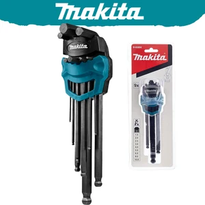 Makita-B-65894 Hexagon Hex Key Wrench-Kombination, Werkzeugzubehör, 9 PCs, verschiedene Größen, Allen Wrench Hauptverkaufshalterschlüssel - №6