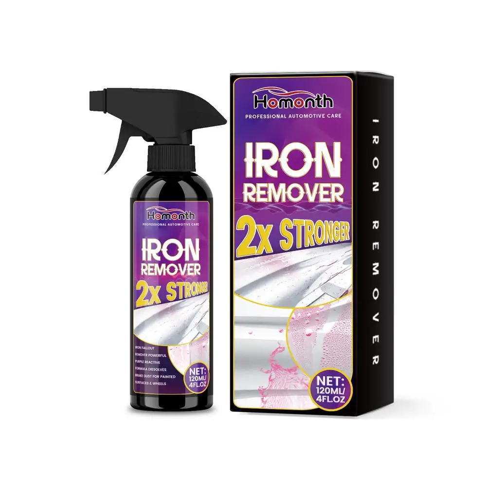 Car Rust Remover Spray Fast Acting Water Based Formula Safe for Iron Copper Aluminum Stainless Steel Anti Oxidation Protection