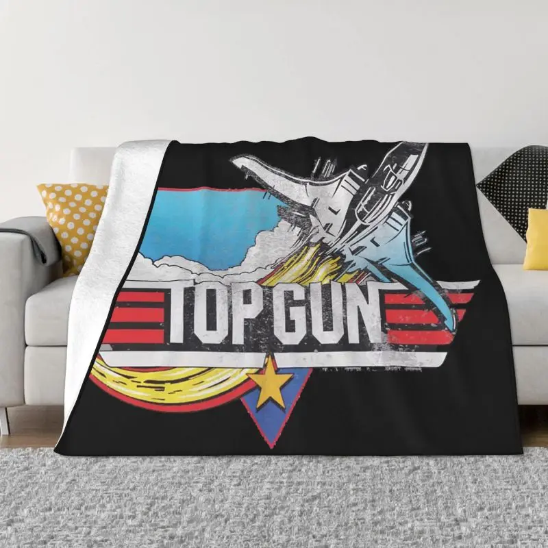 

Top Gun Maverick Film Blanket Warm Fleece Soft Flannel Throw Blankets for Bedroom Sofa Outdoor Autumn