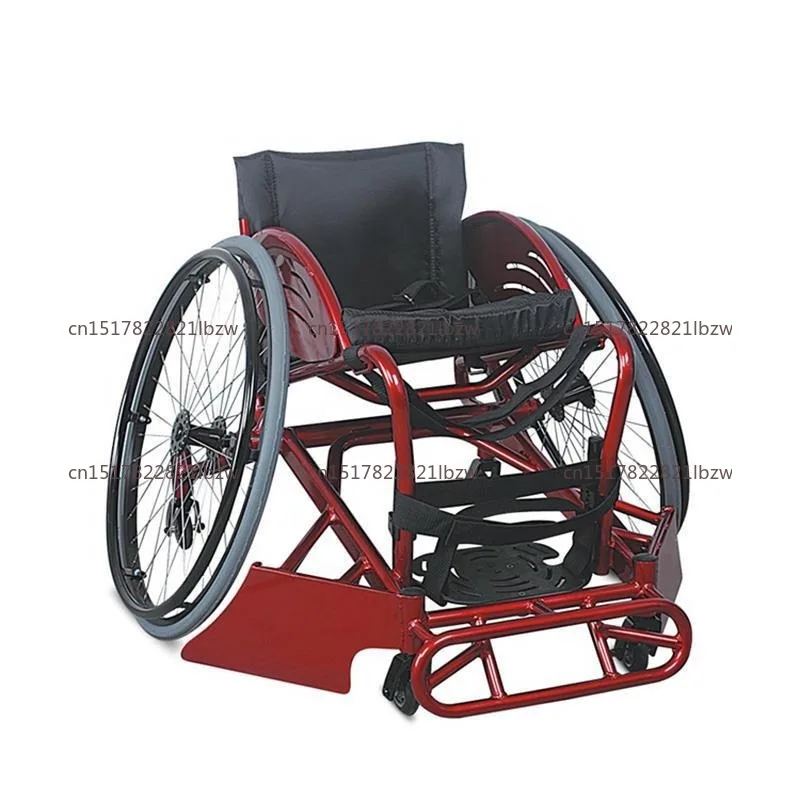 Aluminum alloy handicap basketball training wheelchair sports quick-release large wheel with anti-backflip small wheel