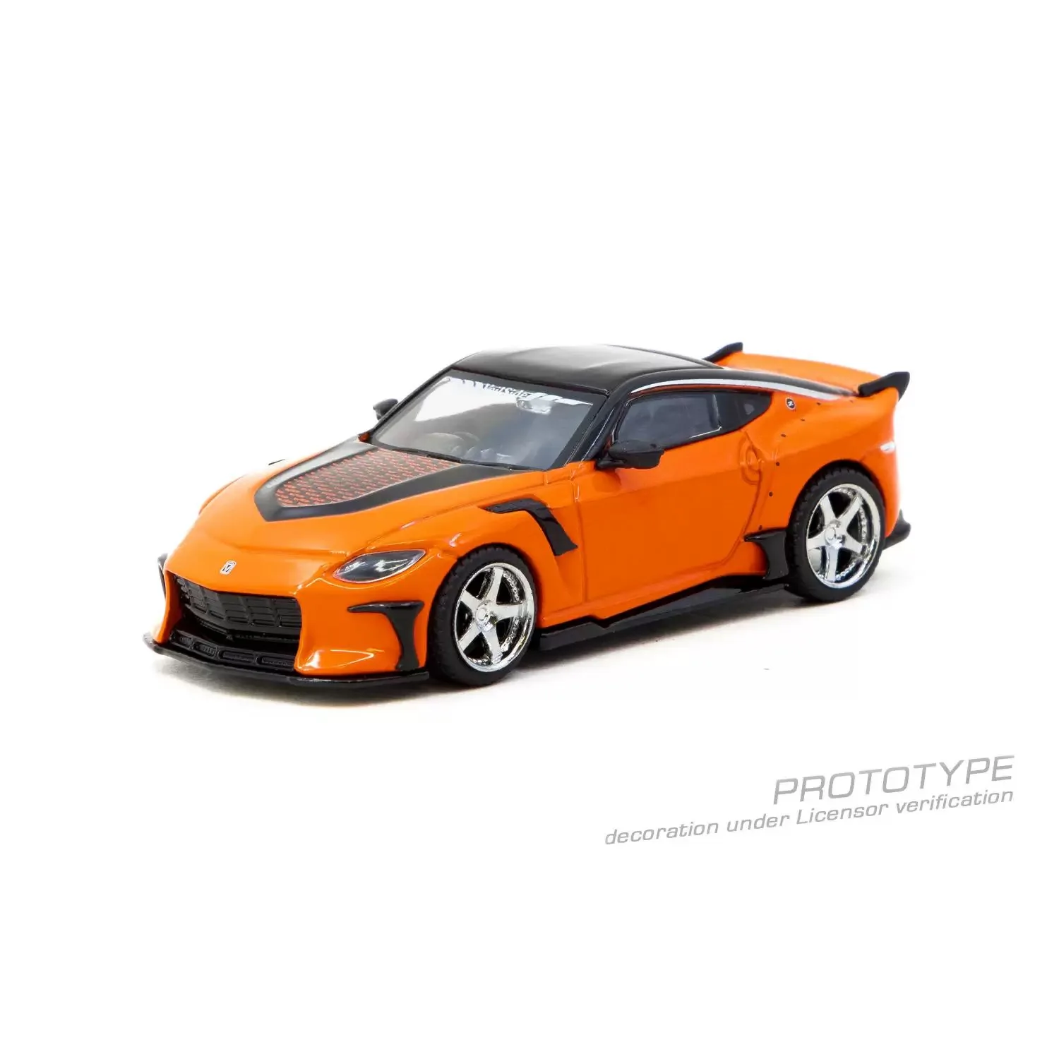 TW In Stock 1:64 Nissan VeilSide FFZ400 Fairlady Z Orange Diecast Car Model Collection Toys Tarmac Works