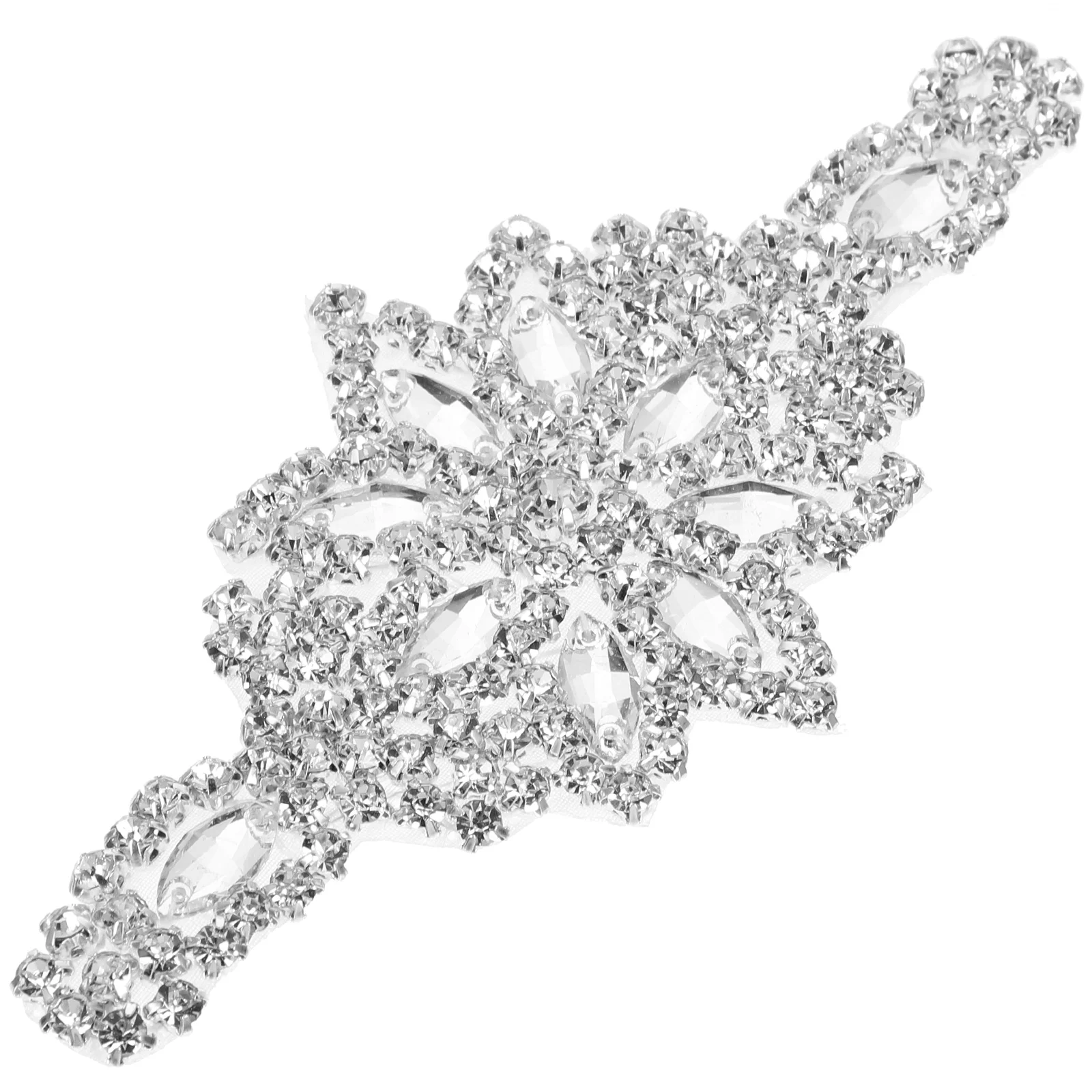 

Rhinestone Applique On Patches Sewing Wedding Bridal Sash Dress Belt Garment Wedding Supply Patch Shiny Rhinestones