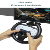 for PS for PS5 Racing Games Controller Game-pad Steering Wheel Handle Stand