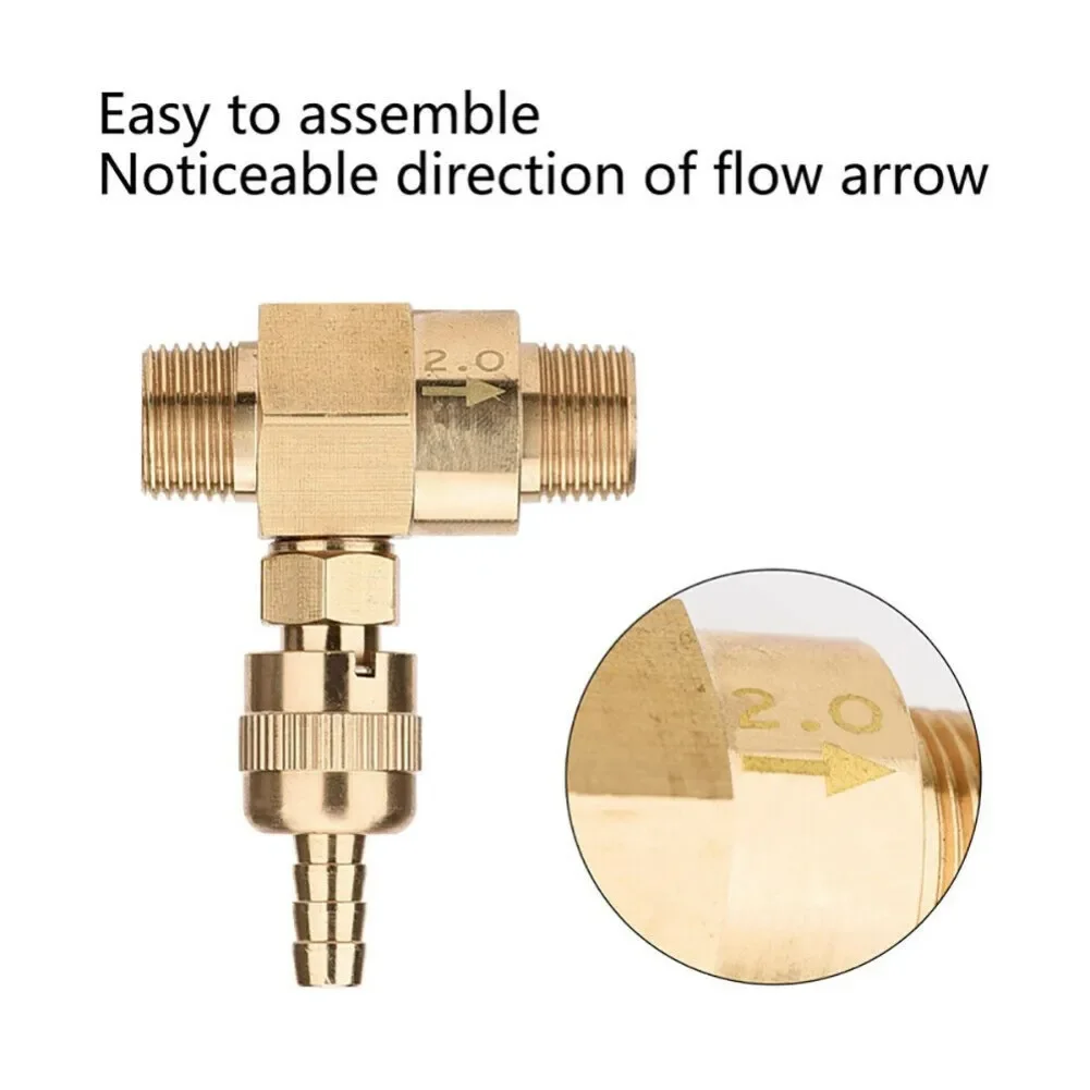 Pressure Washer Injector Kit with Adjustable Soap Dispenser 3/8 Threaded 3 Meter Hose with Filter and Quick Connect Couplers