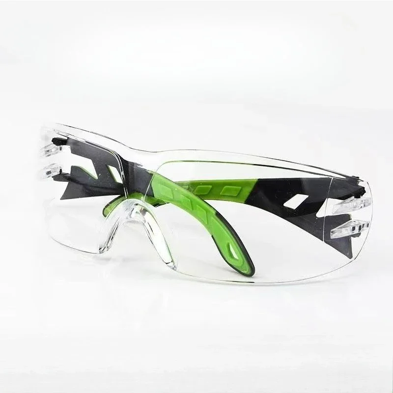 Lab Work Safety Eye Protective Glasses PC Material Anti Impact Wind Dust Proof Goggles Safety Riding Clear Glasses