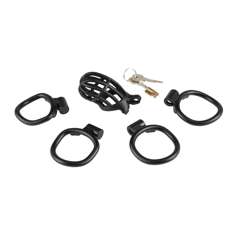 2.0 CHASTE Cage Click&Lock Padlock Male Chastity Device Set Cock Cage Penis Ring Bondage Belt Fetish Adult Sex Toys