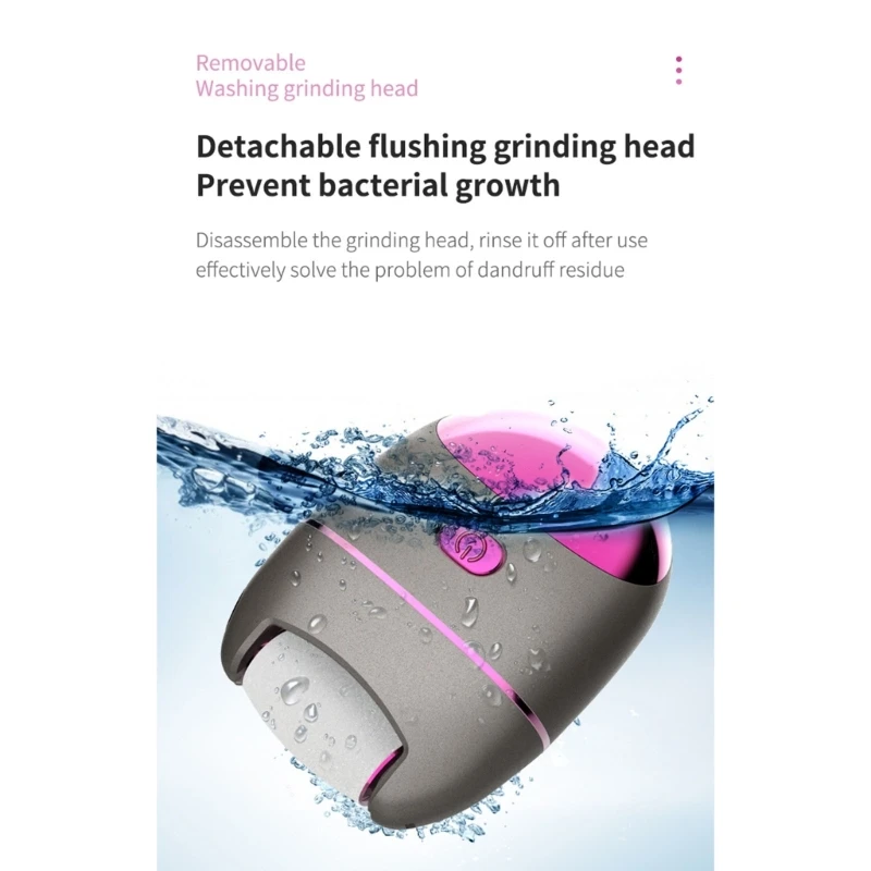 Electric Foot File Callus Remover USB Rechargeable Foot Grinder Pedicure Tool