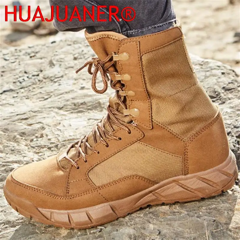 Men Tactical Army Boots Sport Hiking Shoes Outdoor Ankle Men Sneakers Men\'s Desert Combat Boots Work Safety Shoes Botas Hombre