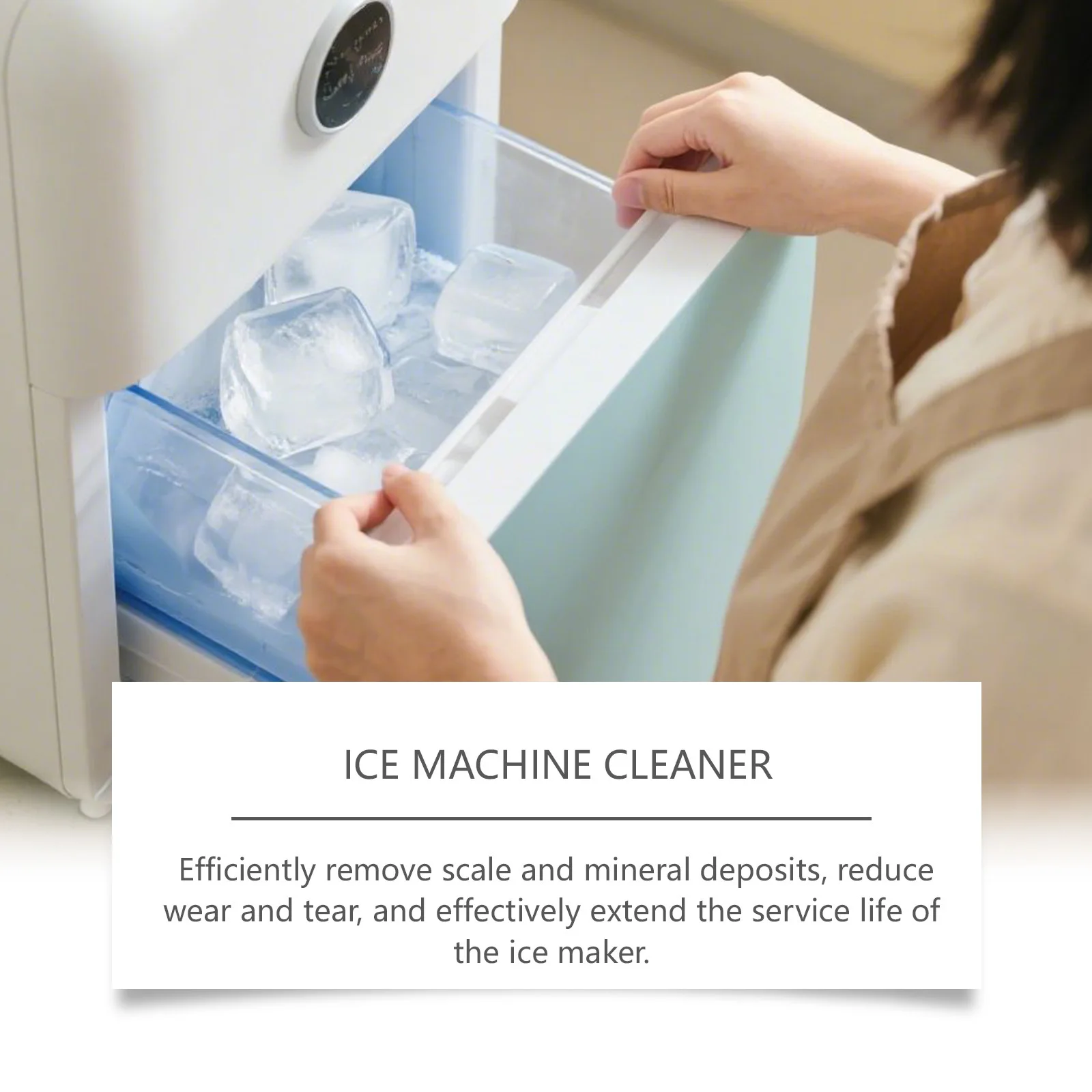 Ice Maker Cleaning Tablets *1 box (8 tablets), Ice Machine Cleaner, scale and Dirt To Reduce Blockages and Clean The Filter