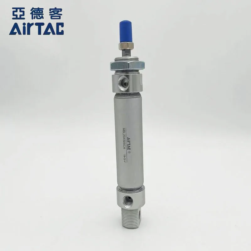 Airtac Mini Aluminum Pneumatic Cylinder MBL Series 20/25 Bore Size MBL20/25X25X50X75X100X125X150X175 CA