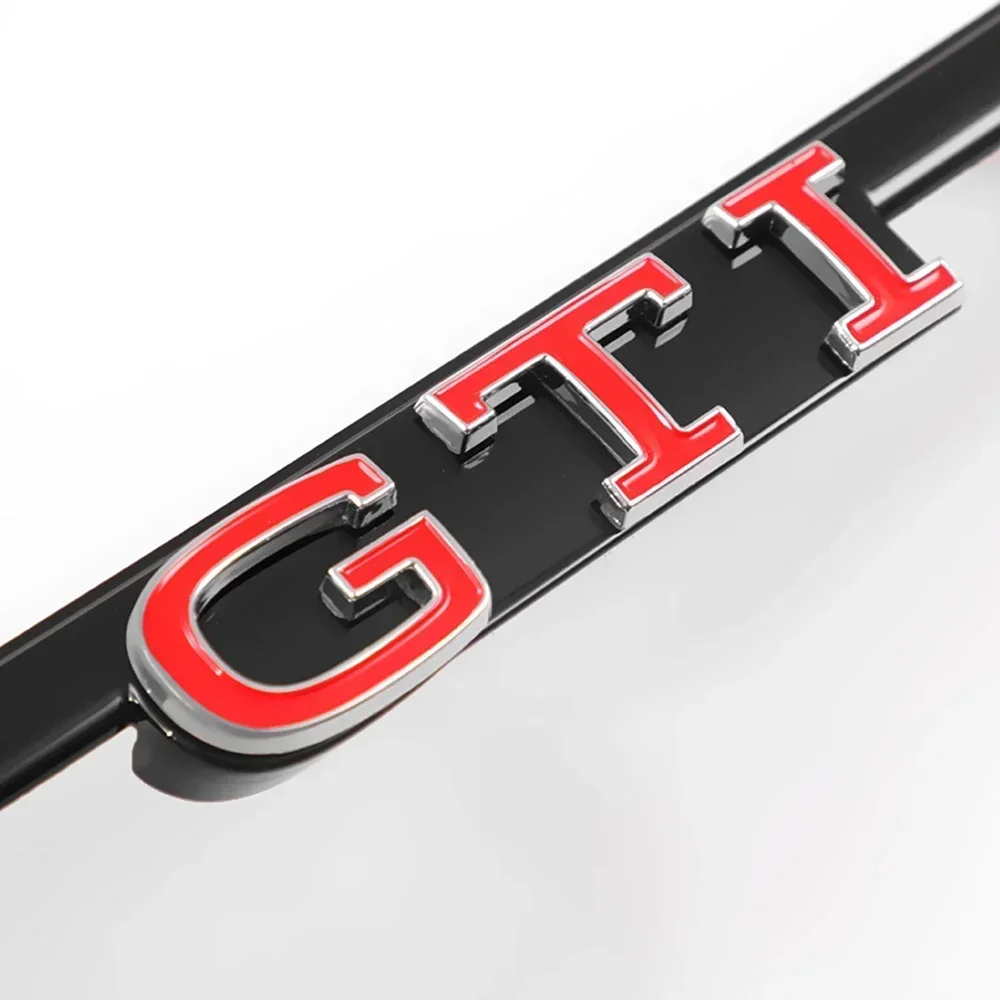 1pc Black/Red 3D ABS GTI letter front grille Emblem replacement Style Suit For VW Golf 8 GTI Rline GTD Car Accessories Styling - view 5