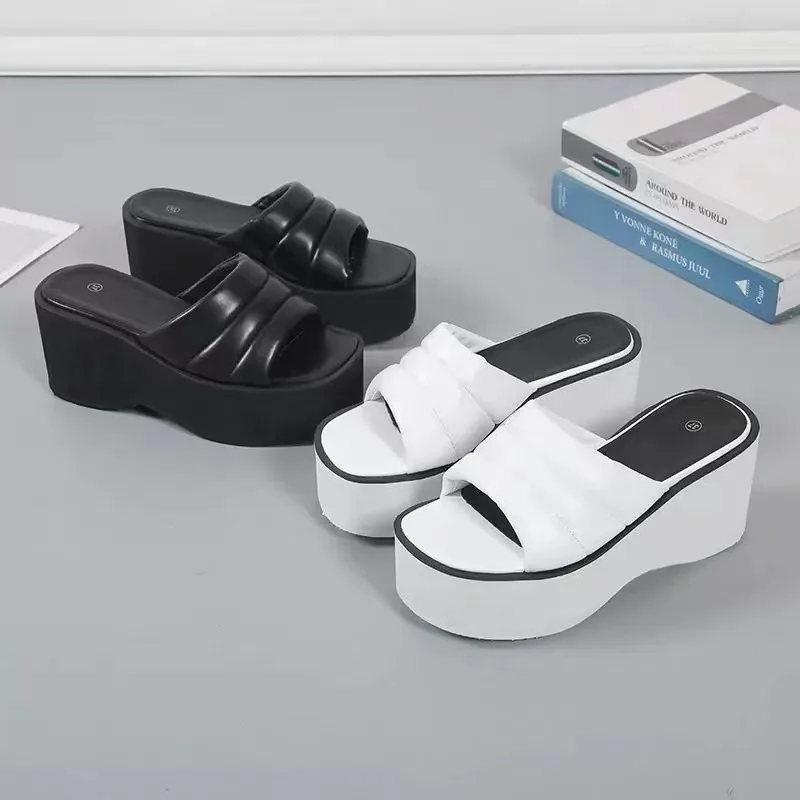 Women Platform Shoes 2025 Summer New Hot Sale Rome High Heels Sandals Women Designer Breathable Casual Sandals Zapatos De Mujer
