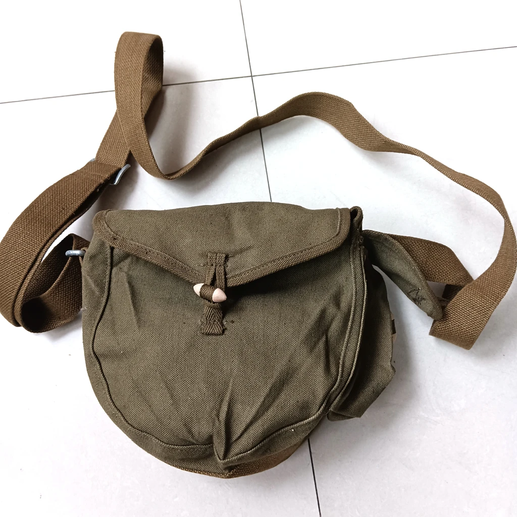 Surplus Military Shoulder Bag WWII Period Chinese Soldier 56 Sort Canvas Bag 3521 Style Magazine Pouch Signed