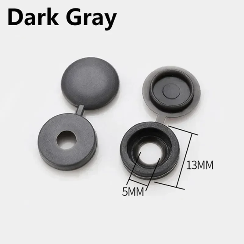 100PCS Plastic Screw Cap Decorative Covers