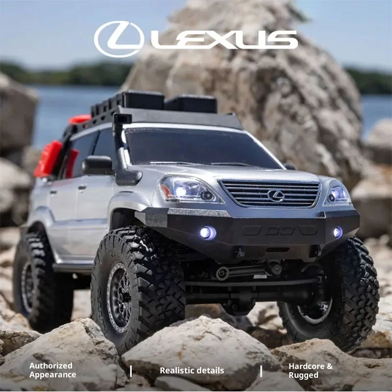 รถบังคับวิทยุแบบแข็งแรงทนทาน Axial SCX24 รุ่น Lexus GX470 ขนาด 1/24 พร้อมใช้งาน (RTR) จัดส่งฟรี ของเล่นรถบังคับคุณภาพเยี่ยม