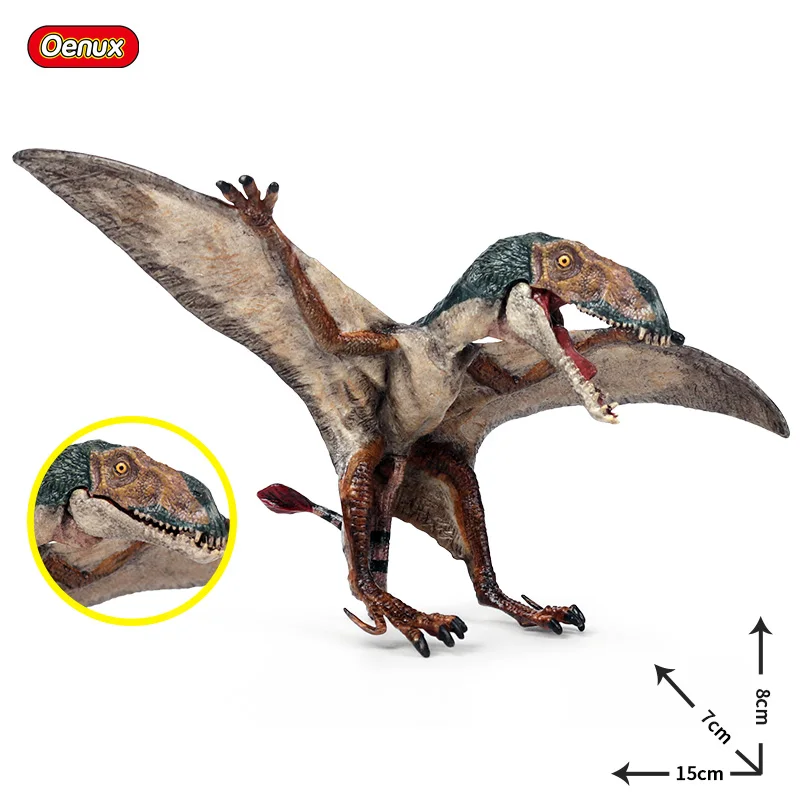 Oenux Jurassic Dinosaurier Figuren T-Rex Velociraptor Spinosaurus Dilophosaurus Tier Modell Action Figuren Sammlung Kind Spielzeug