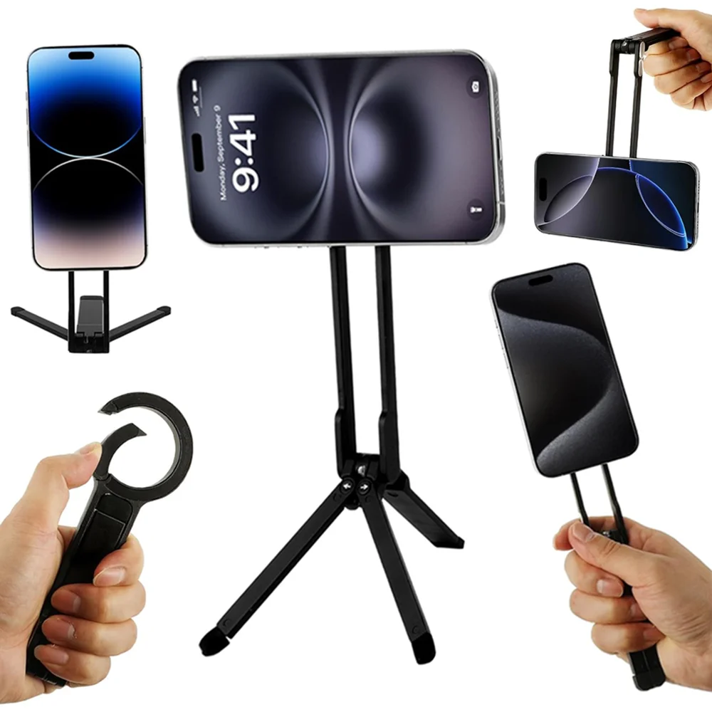 

Складной карабинный держатель для телефона, магнитный адсорбционный штатив, ручная палка для селфи, портативный уличный кронштейн для телефона, подставка