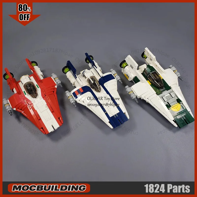 

Space Movie RZ-2 MOC Building Block Wing Starfighter Technology Bricks Spaceship DIY Assembly Model Toys Display Xmas Gifts