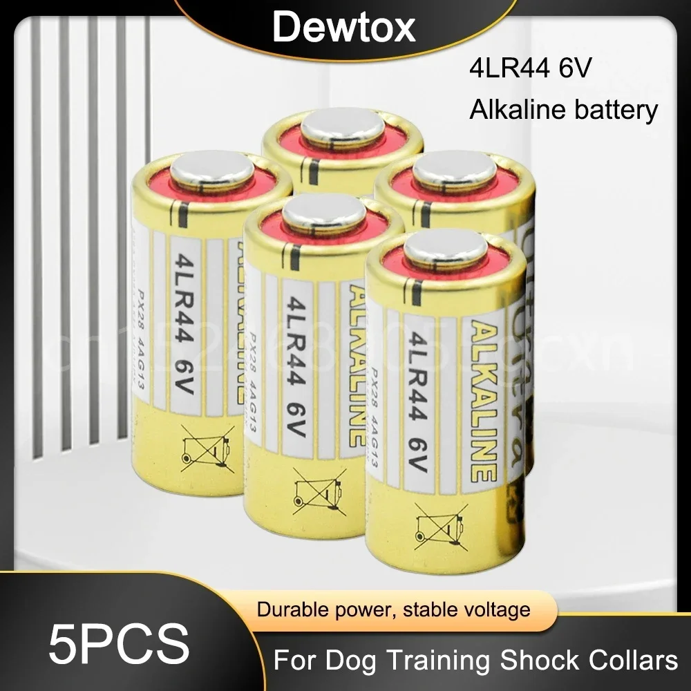 5pcs 6V 4LR44 Alkaline Batteries for Dog Training Shock Collars Beauty Pen A544V 4034PX PX28A L1325 4AG13 544 4A76 Dry Batteries