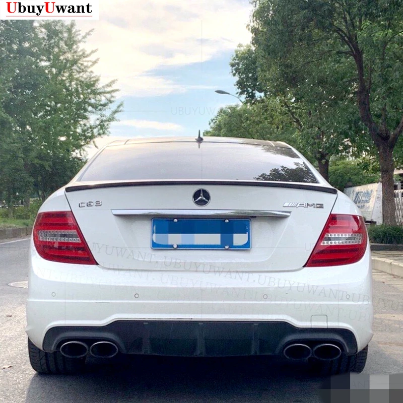 

For W204 Coupe 2 Doors C-Class C180K C200 Spoiler 2008-2014 High Quality ABS Plastic Car Tail Wing Decoration Rear Trunk Spoiler