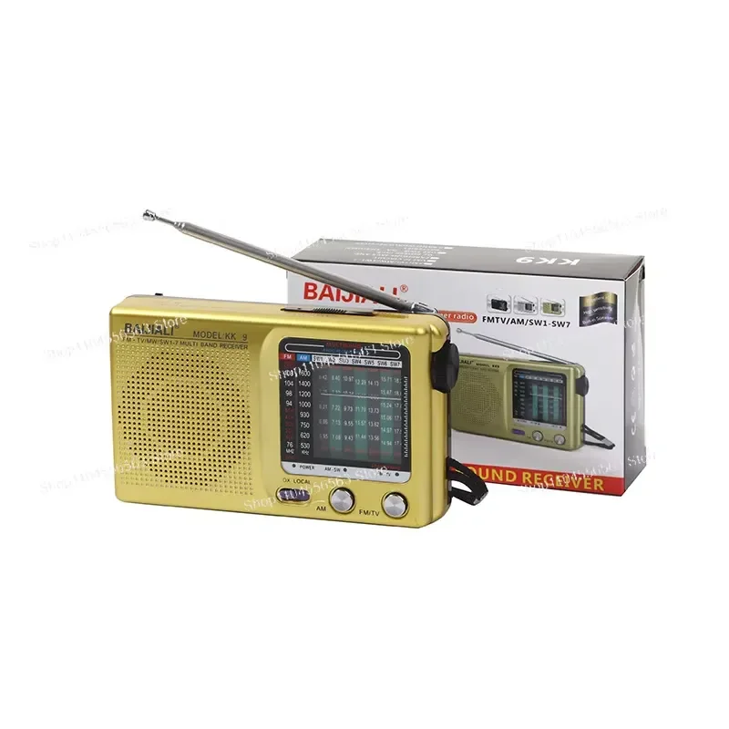 Retro Portable AM/FM Radio - Vintage Mini Wireless Receiver, Multiband Analog Tuner, Handheld Old School Stereo