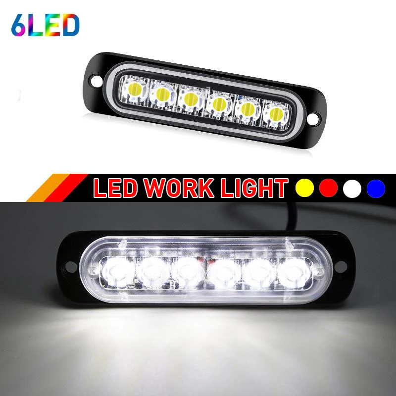 12V LED Work Light Bar Spot Beam Offroad Driving Lamp, Truck SUV Four Wheel ATV UTV Boat Vehicle Fog Lamp Auxiliary Headlights