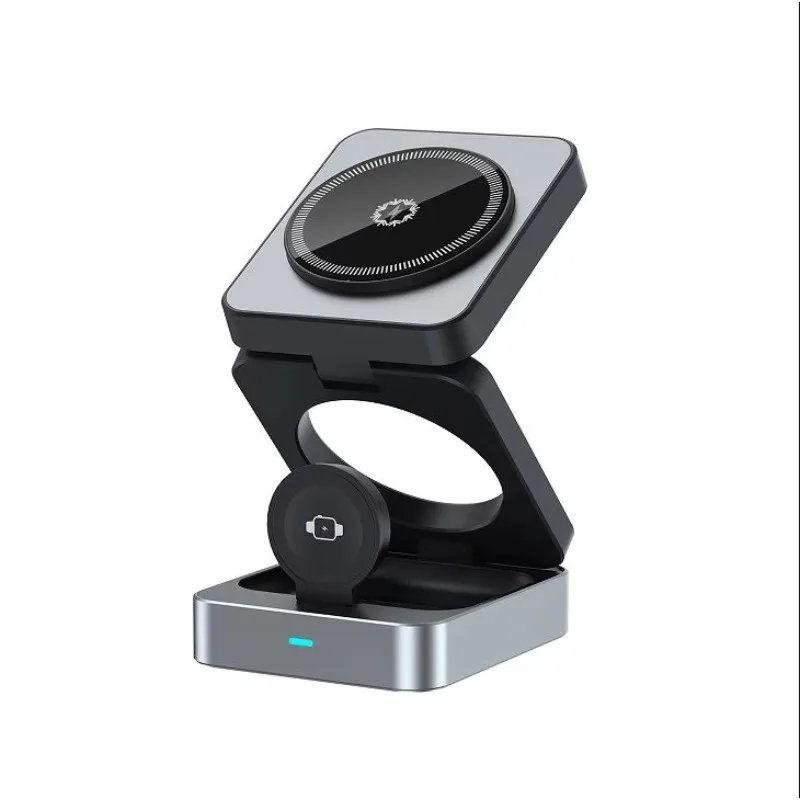 

Folding Charging Stand Semiconductor 15W Wireless Magnetic Charger With Cooling Fan