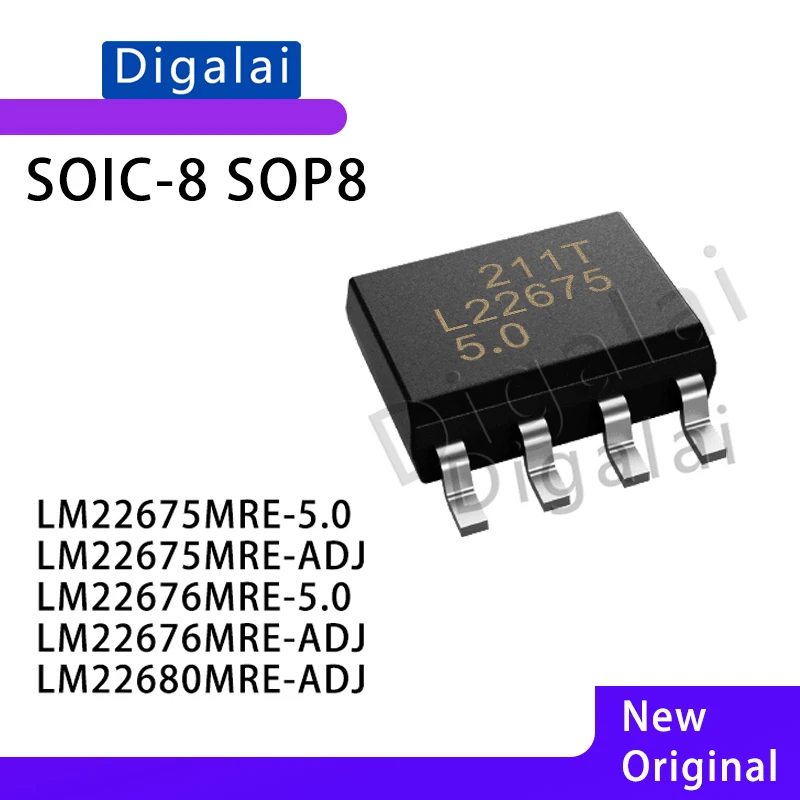 

DC-DC Power Supply Chip NEW LM22675MRE-5.0 LM22675MRE-ADJ LM22676MRE-5.0 LM22676MRE-ADJ LM22680MRE-ADJ SOP-8