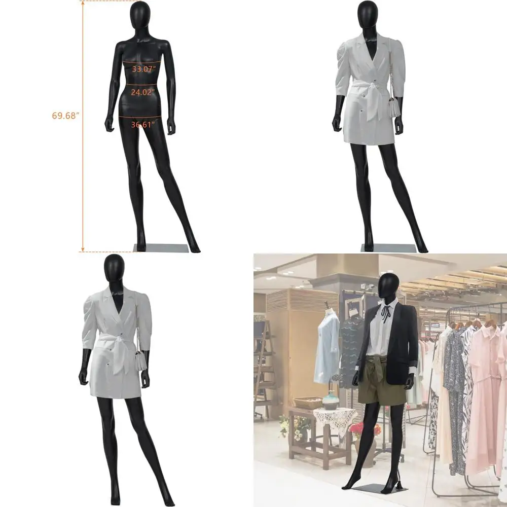 

Реалистичный женский манекен в полный рост для демонстрации одежды, пошива и магазинов мечты, черный