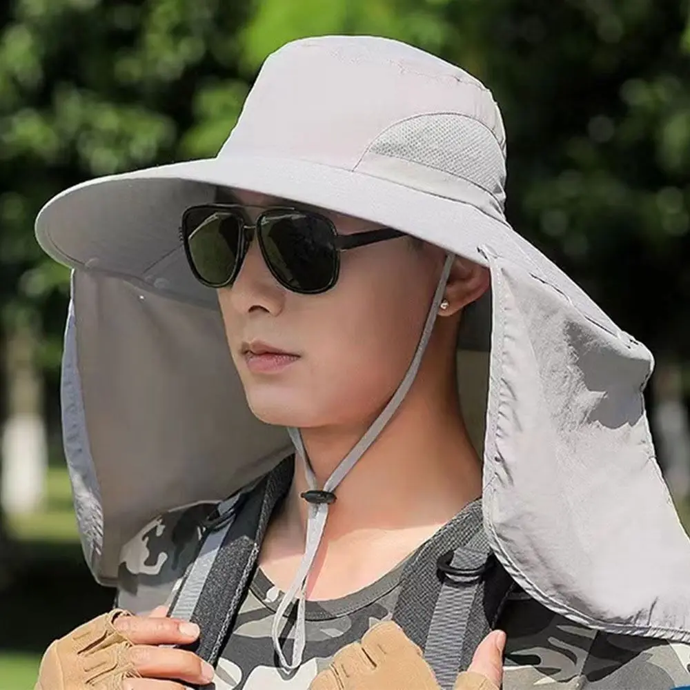 Summer Waterproof Bucket Hat Portable Sun Protection Panama Hat Breathable Sun Hat Camping Hiking