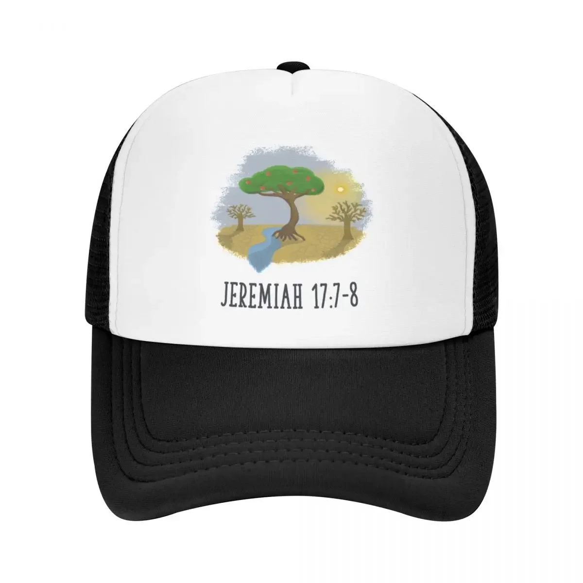 Jeremiah 17:7-8 Czapka z daszkiem Hip Hop czapka przeciwsłoneczna|-F-| Regulowana luksusowa kobieta męska