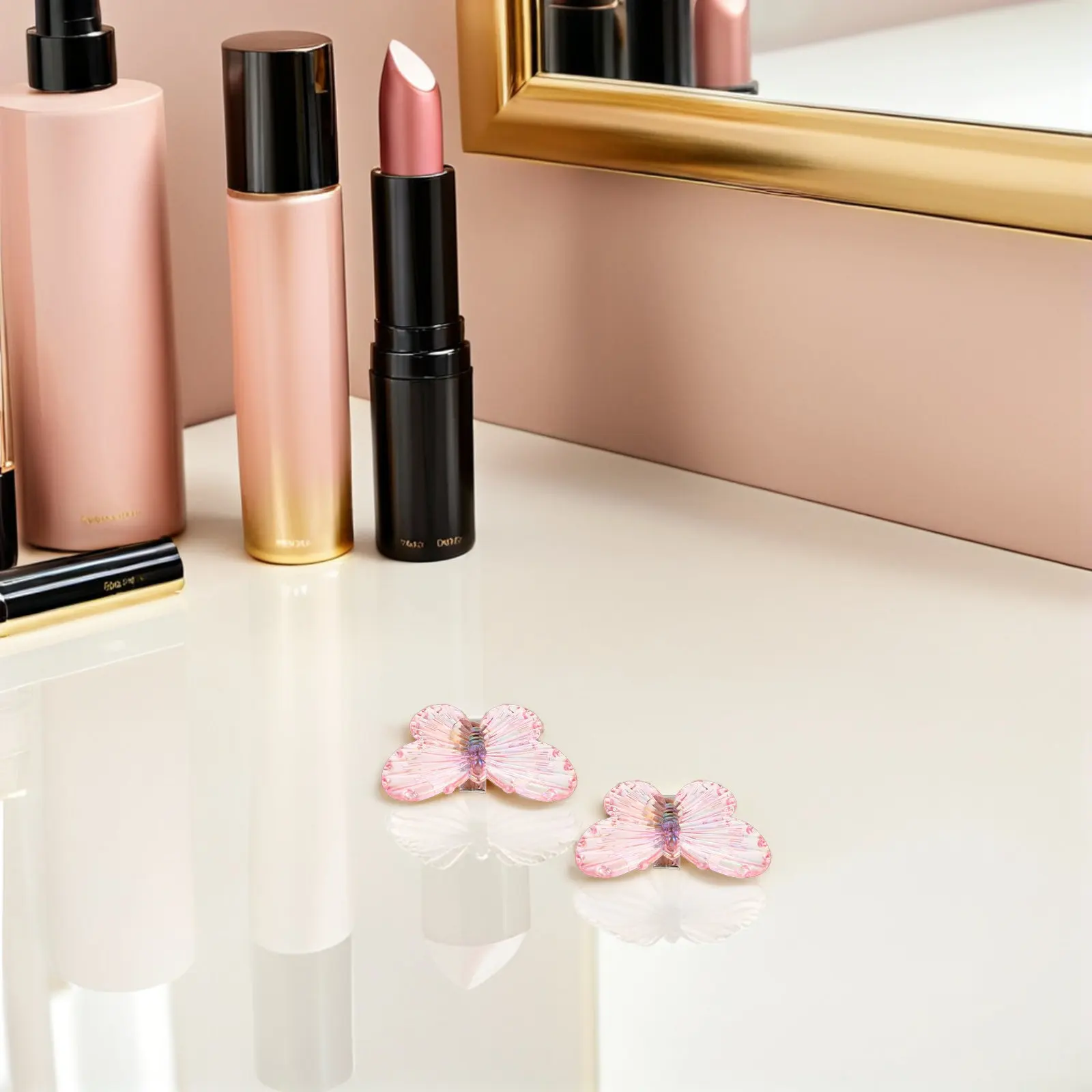 

40Pcs Crystal Butterfly Hair Clips Mini Butterfly Plastic Clip for Women Girls Retro Hairclip Stylish Hair Accessories Fairy