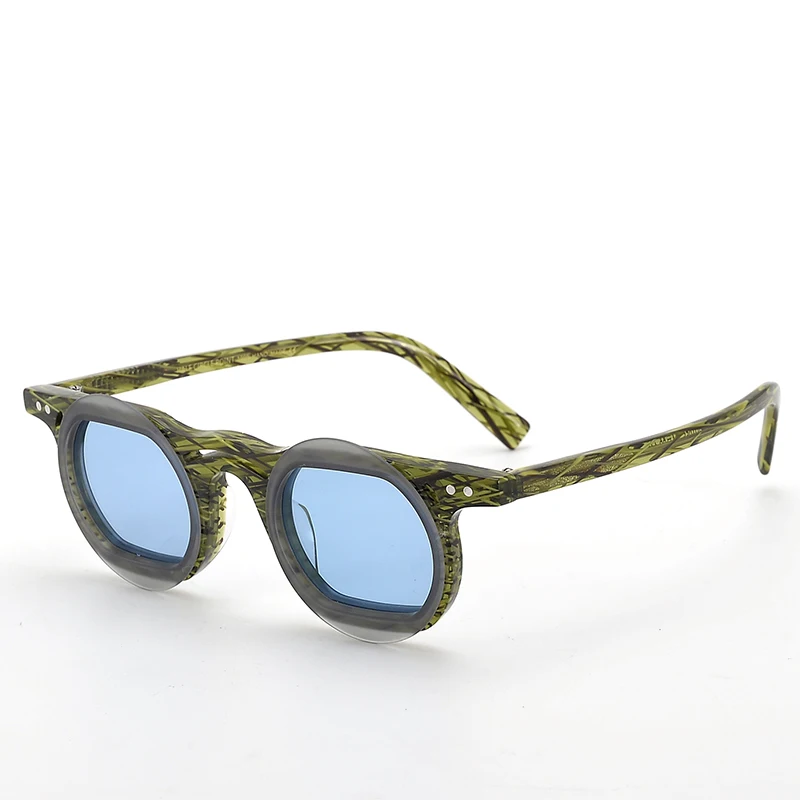 

Fashion Style Exquisite Thick Frame Oval Acetate Sunglasses Men Women Classic Outdoor UV400 Protection Riding Driving Sunglass