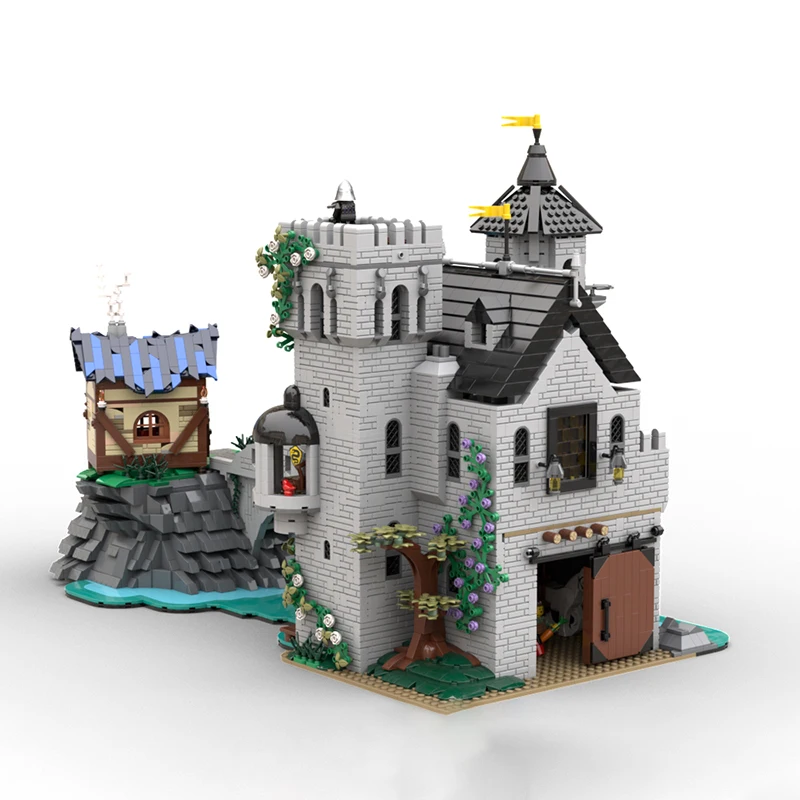 منتج جديد رائع MOC بنة نموذج ثعبان فارس القرون الوسطى القلعة التكنولوجيا وحدات لعبة أطفال لتقوم بها بنفسك مجموعة التجميع #5