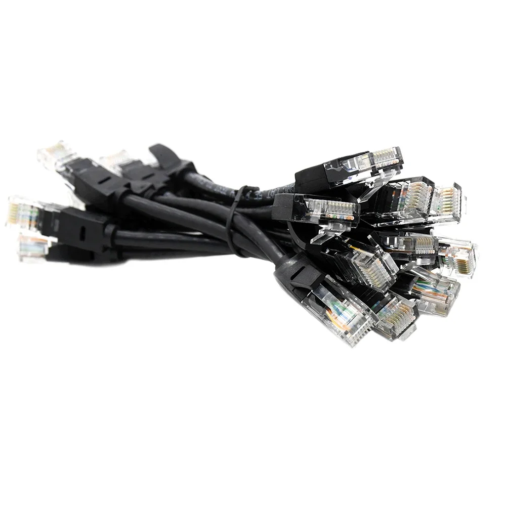 RJ45 Cat 5e Cable UTP Network cable Ethernet cable Short Internet Cable 10 pack 15CM(0.5ft) For Switch Router Laptop Computer