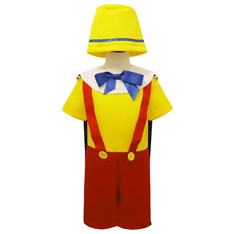 Funny Long Nose Puppet Boy Halloween Costumes Pinocho Costume For Kids