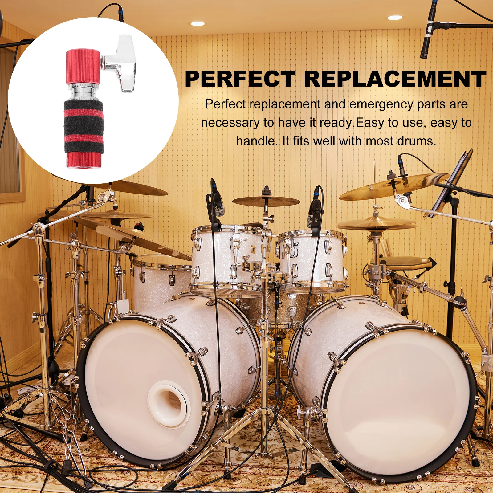 

Aluminum Alloy Hi Hat Clutch For Drum Set Durable Rustproof Cymbal Clutch Replacement Easy Install Compact Design Drum