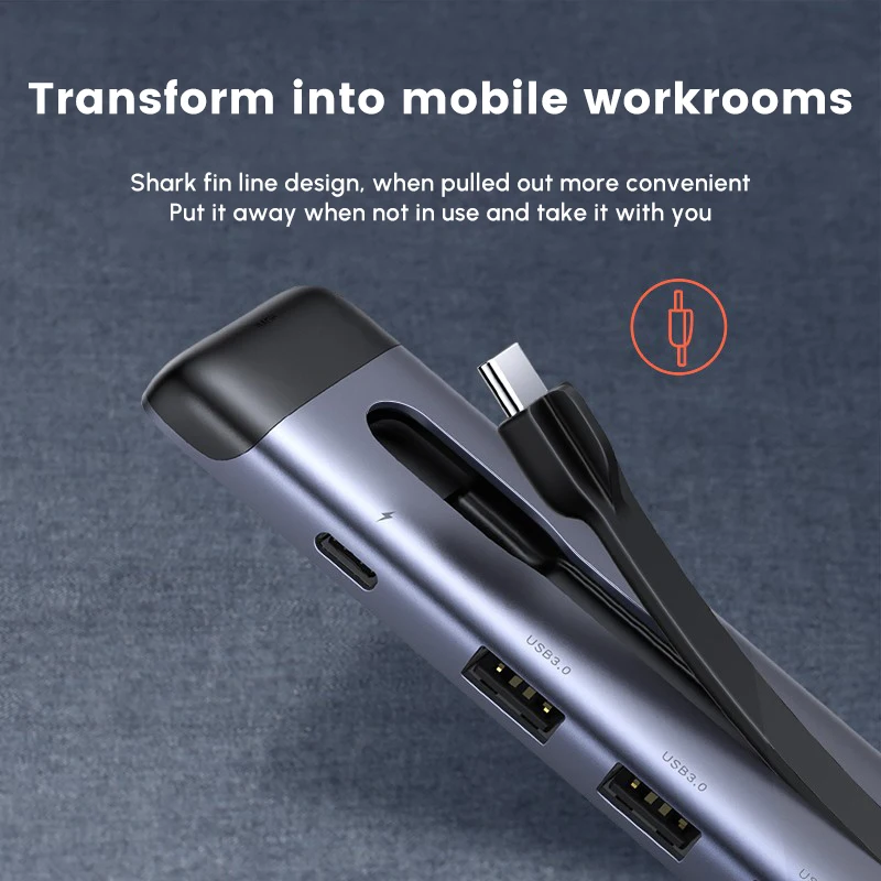 UGREEN USB C Hub 5 em 1 USB Tipo C Multiport Adaptador Dock com 4K HD-MI 3 portas USB 3.0