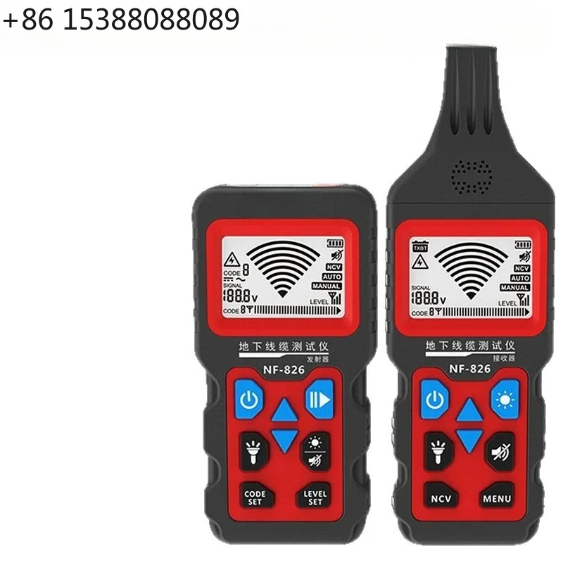 NF-826 Underground Wire and Cable Breakpoint Short Circuit Detector Multifunctional 380V Strong Electric Wire Finder (1pcs)