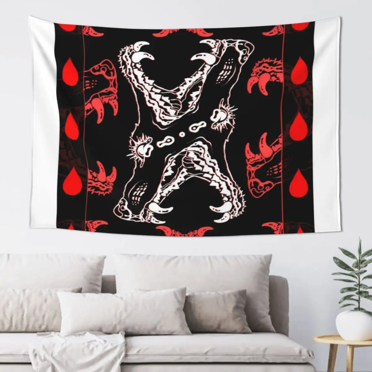 

Gaping Jaws Dog Teeth Tapestry Decorations For Your Bedroom Wall Decoration Room Decor Cute Tapestry