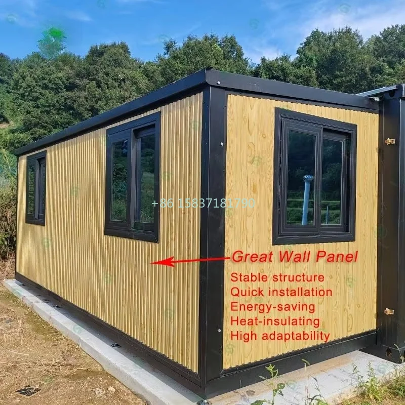 China Expandable Container House Widely Using Tiny House Casa Prefabricadas Fold Out Home Container House for Outdoor Vacation