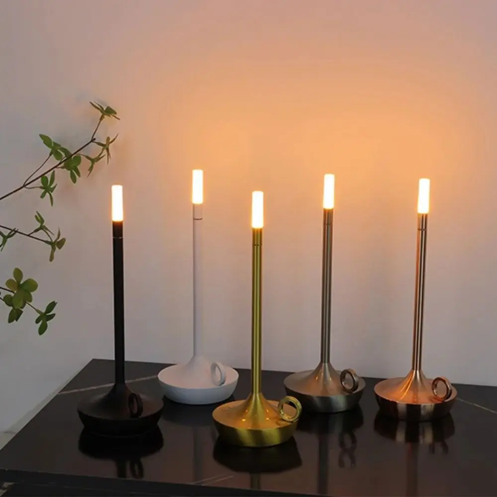 

New Candlelight Table Lamp Touch Switch Dimmable Bedside Lamp Rechargeable LED Decor Light Restaurant Bar
